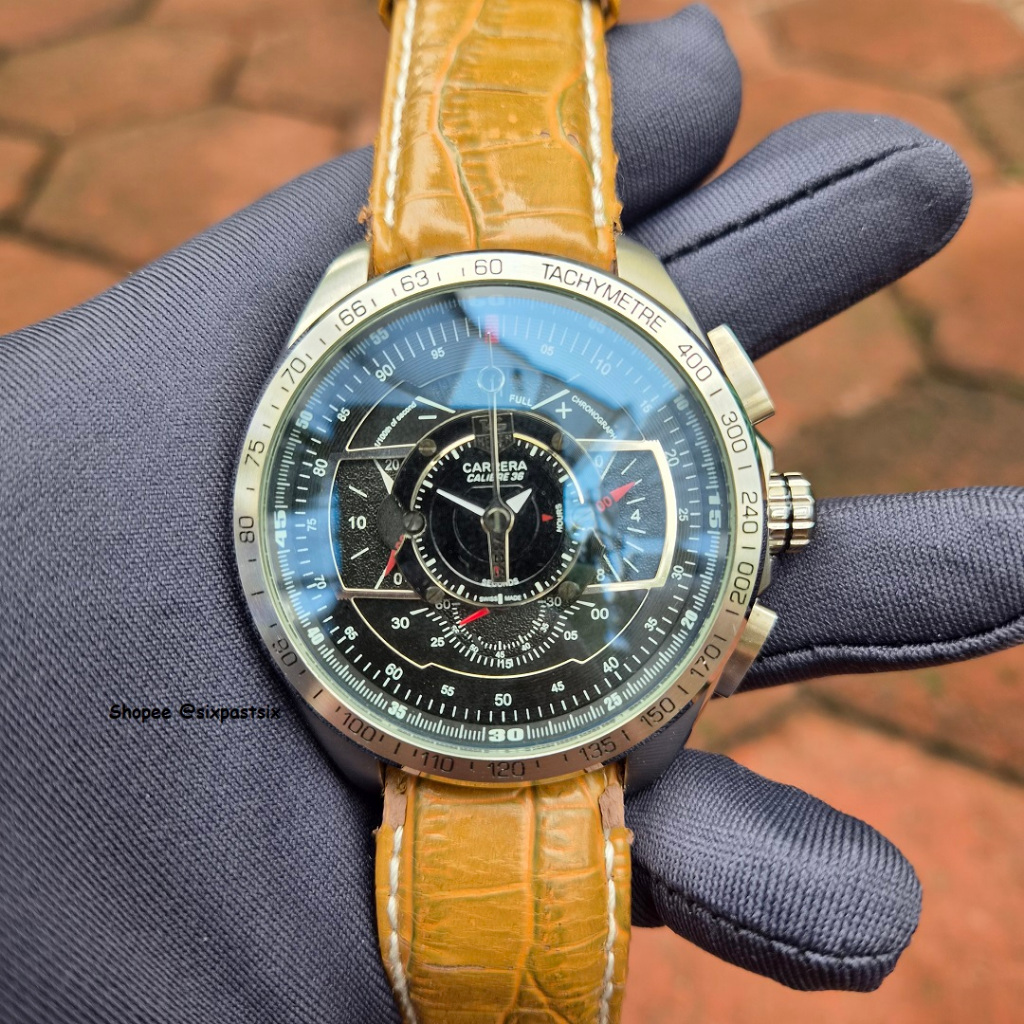 Jam Tag H Grand C quartz chronograph tachymeter