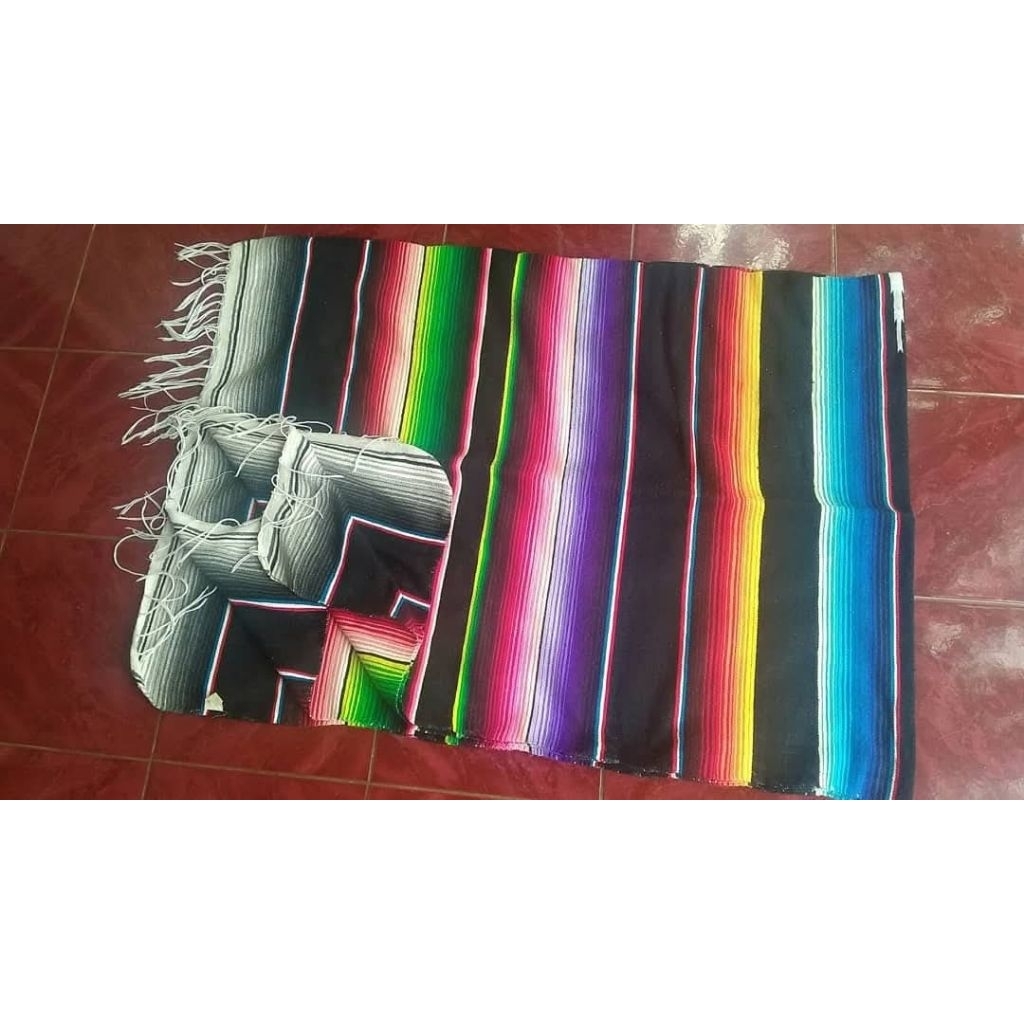 serape mexican blanket black kustom kulture