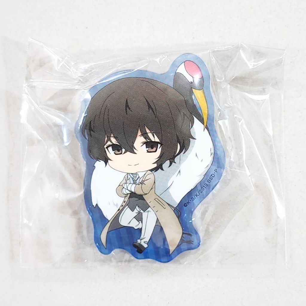 Bungou Stray Dogs Winter Bird Chibi Acrylic Badge - Dazai