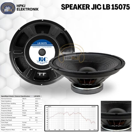 Speaker JIC 15INCH LB 15075 Speaker JIC LB-15075 15 Inch