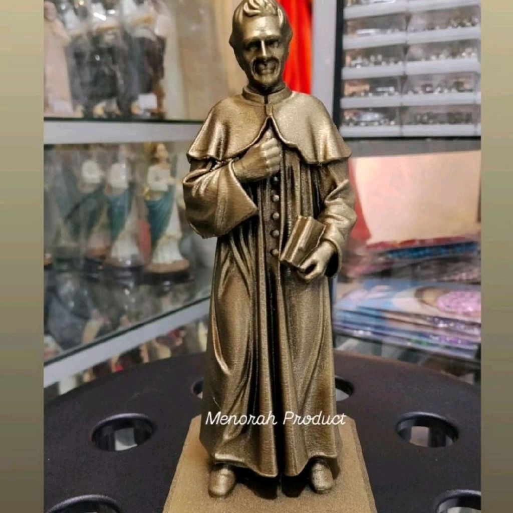 Patung Santo Yohanes Don Bosco.20cm