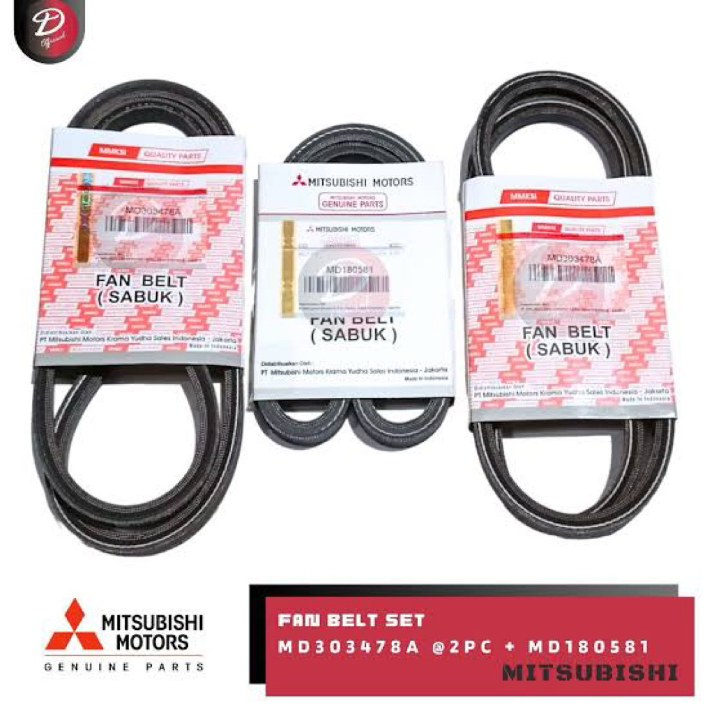 Fan Belt / Tali Kipas Set Mitsubshi L300 Diesel