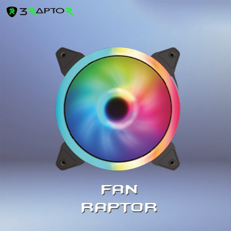 FAN ARGB RAPTOR 12CM / FAN CHASING RGB / FAN CASING 12CM 16 COLOUR