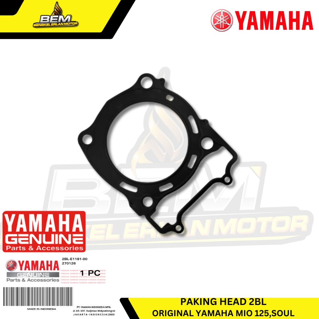 2BL-E1181-00 PAKING HEAD MIO 125,SOUL ORIGINAL