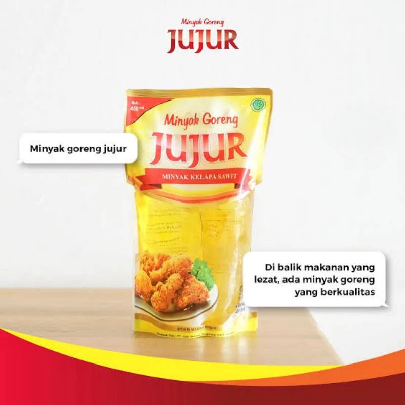 JUJUR Minyak Goreng (450ml x 24 Pouch) - Termurah