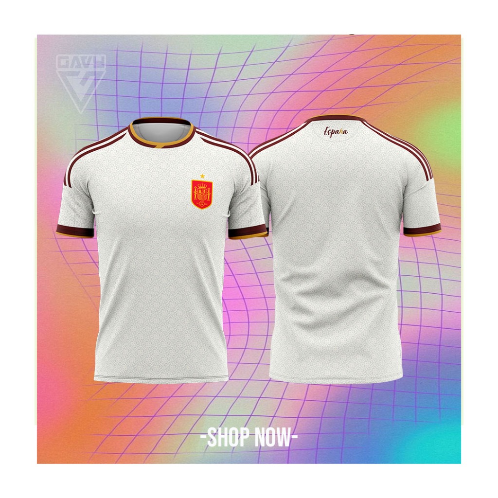 JERSEY PILDUN TIMNAS SP4NYOL 4WAY TERBARU LOGO 3D TIMBUL