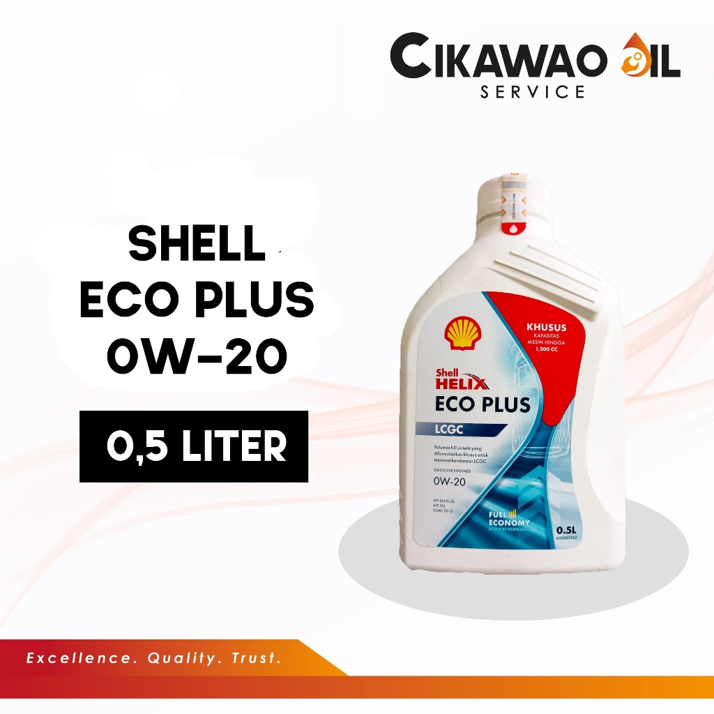 Oli Mobil Shell Eco Plus 0W-20 0,5L
