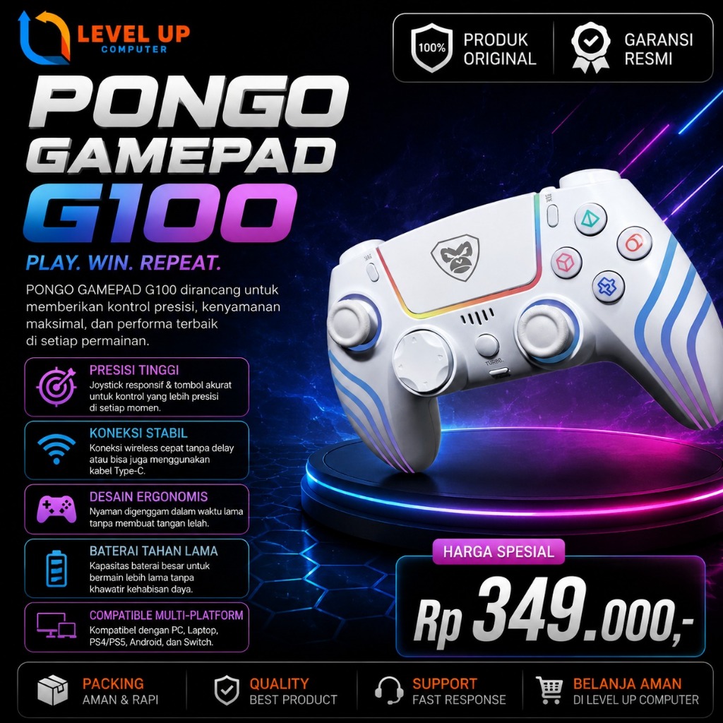 AXIOO PONGO G100 GAMEPAD JOYSTICK