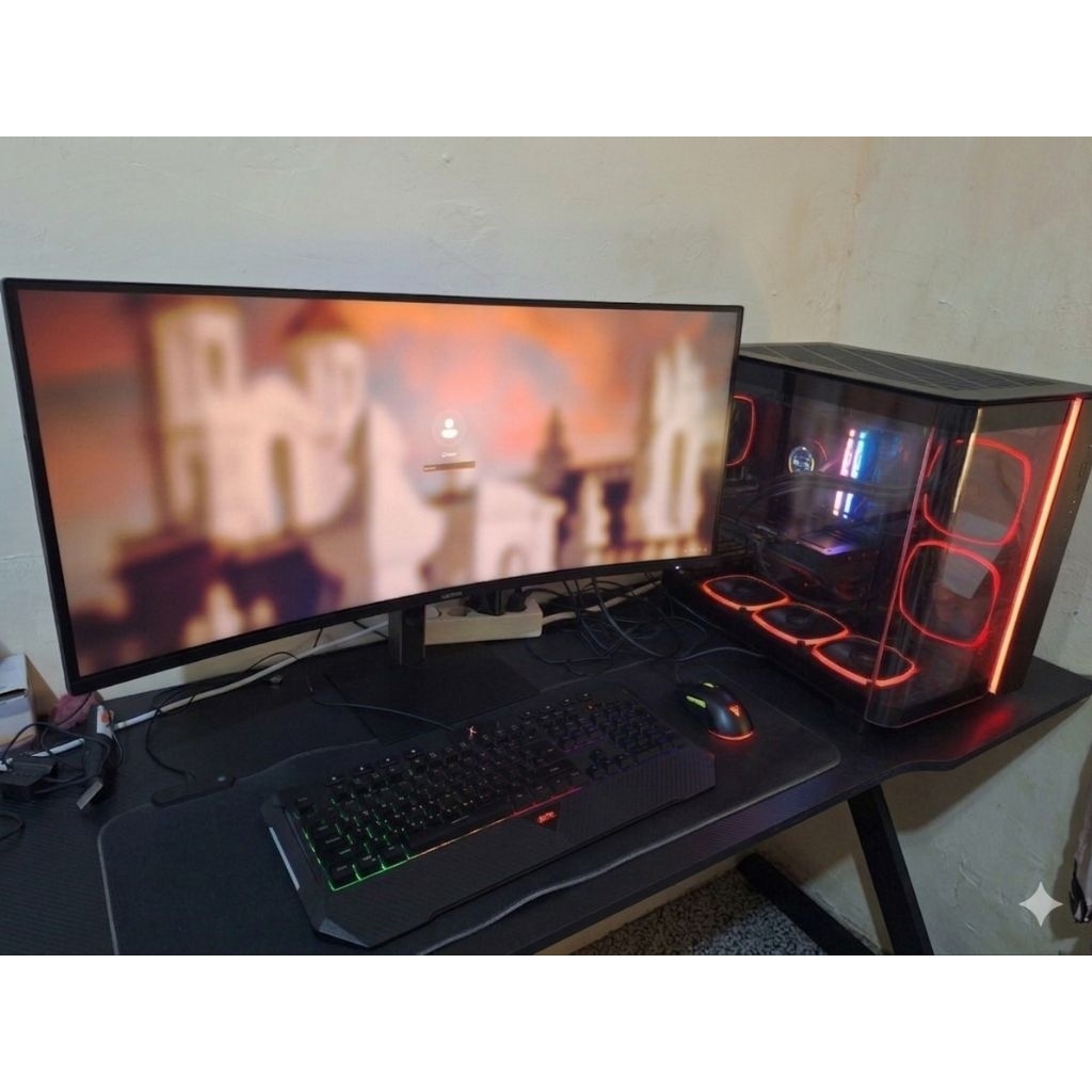 PC Gaming dan Monitor Full set