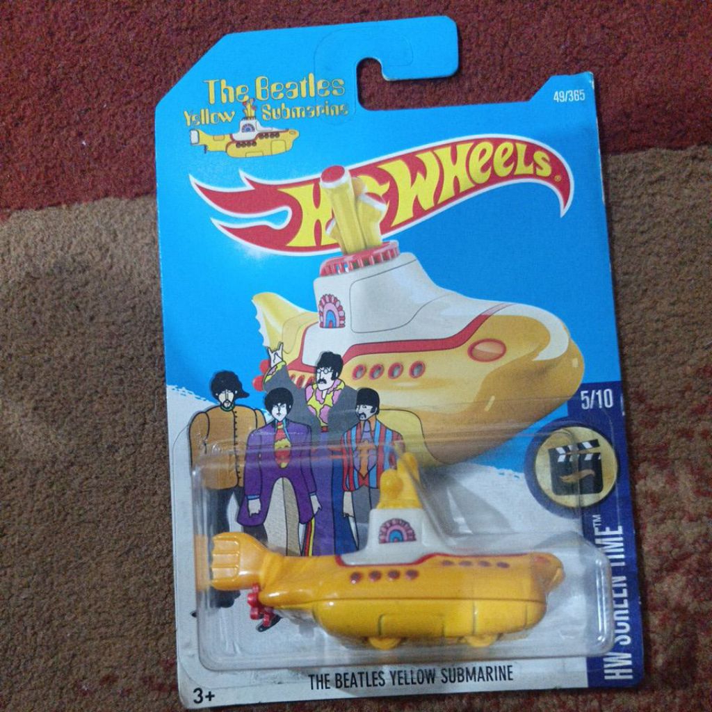 Hotwheels The beatlesss Yellow Submarine