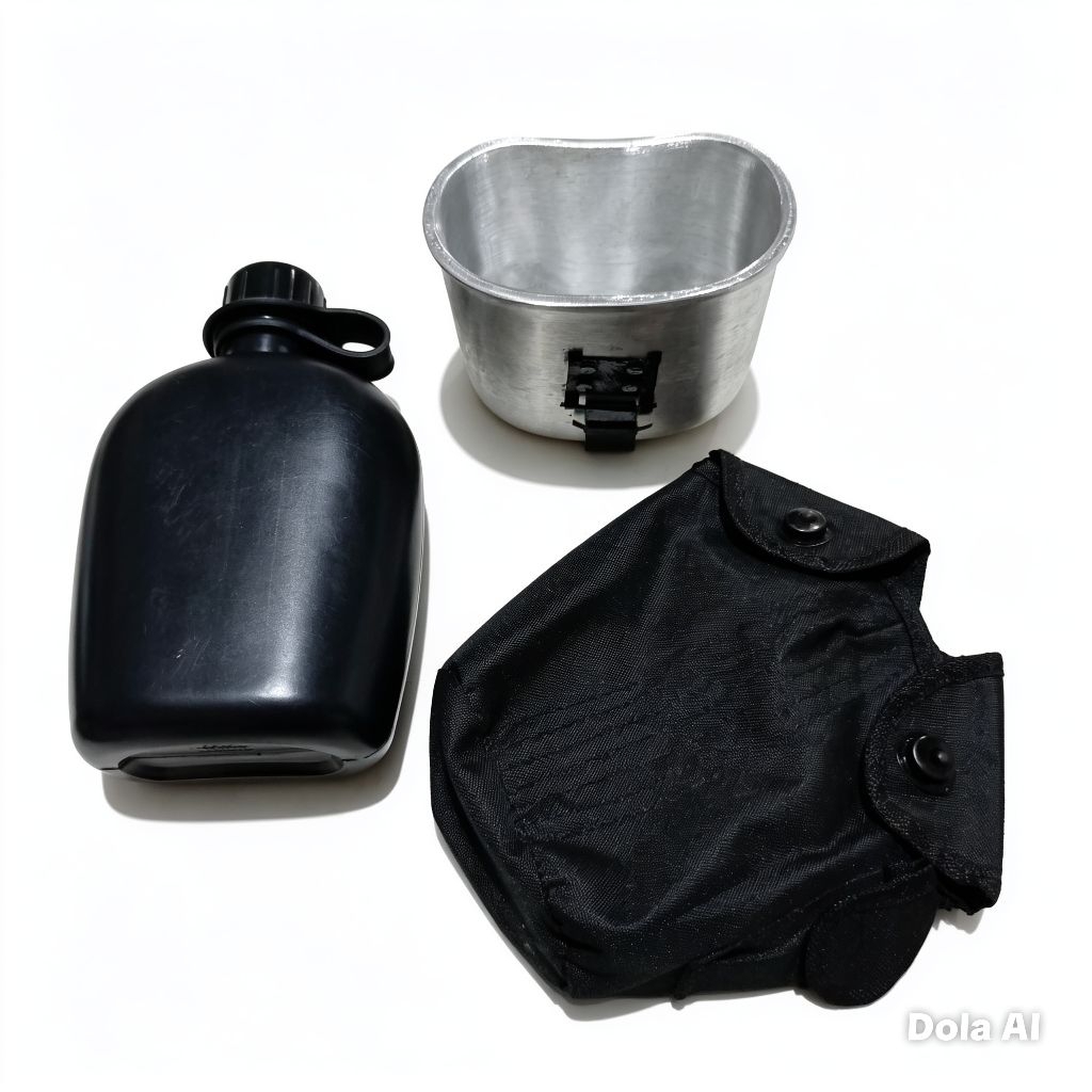 Peples hitam 1set botol air minum original tni-polri