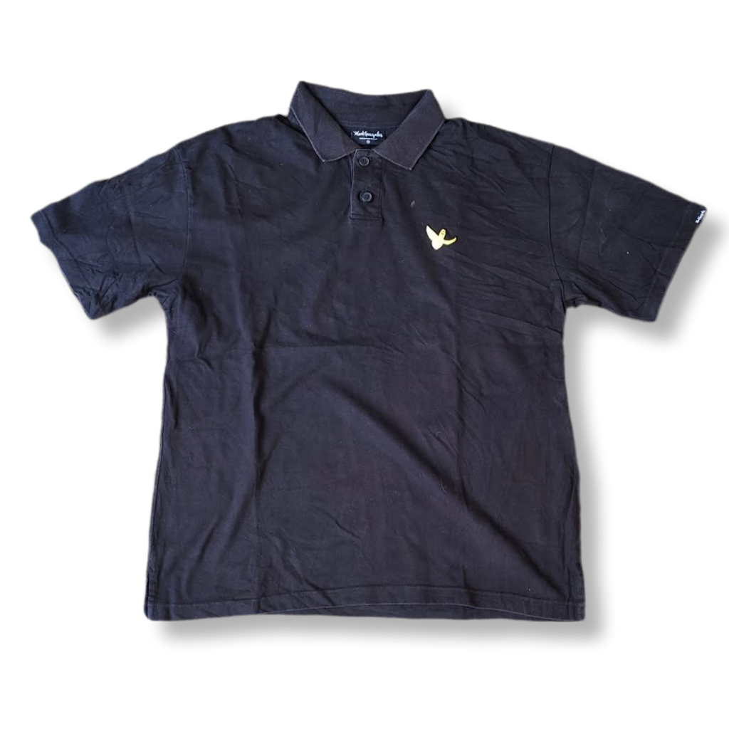 MARK GONZALES SMALL LOGO BLACK POLO SHIRT | KAOS POLO | MNZA #35