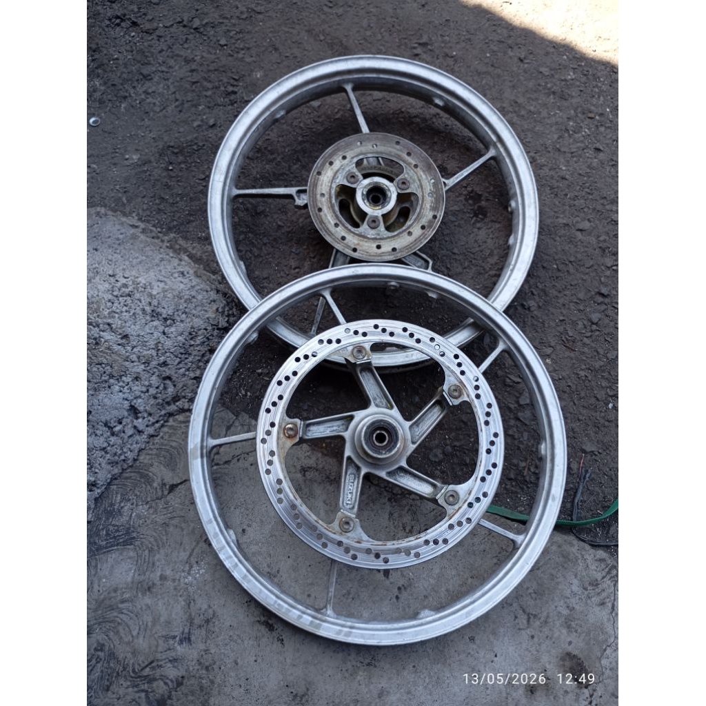 velg roda depan belakang suzuki satria fu 150 original potongan