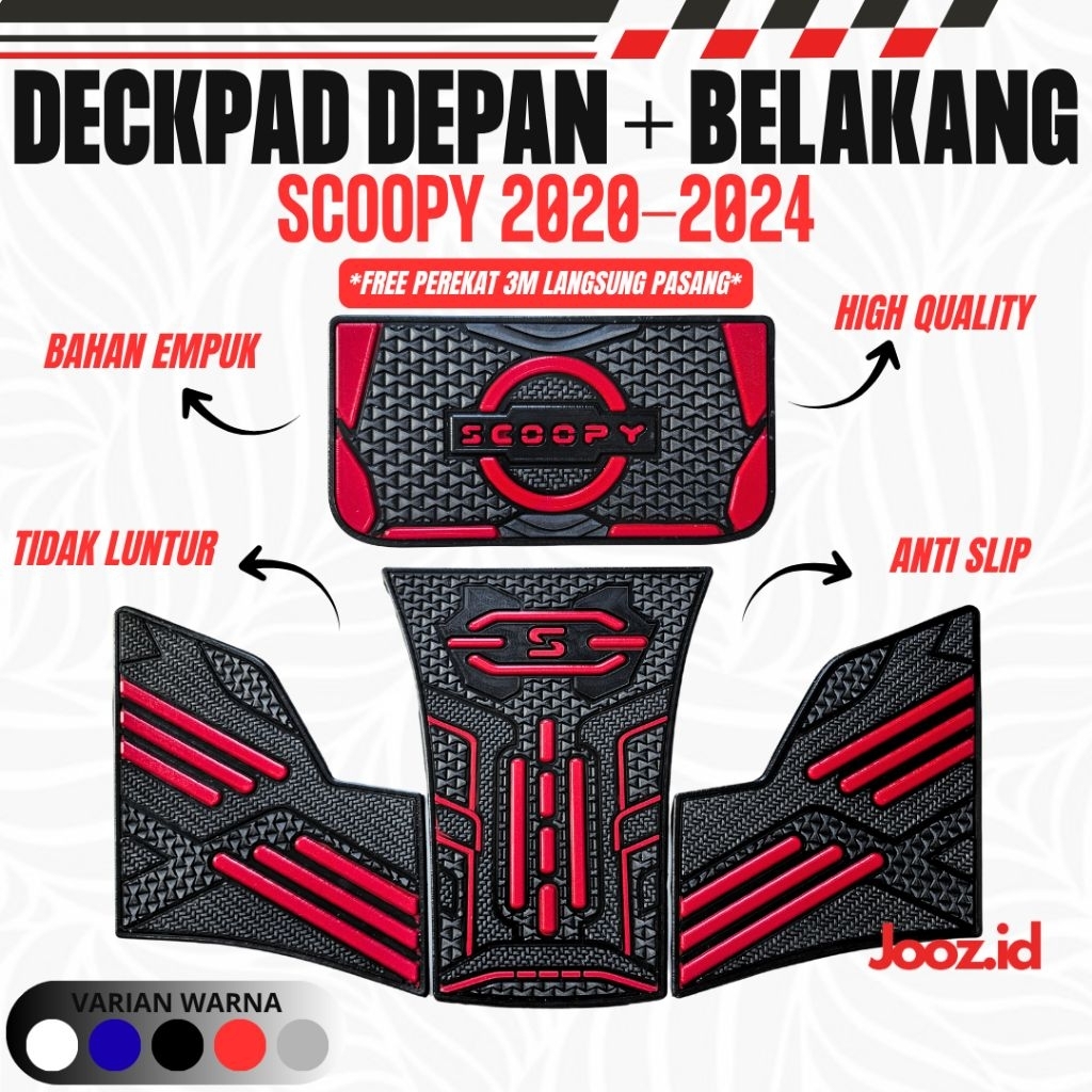 DECKPAD SCOOPY 2020-2024 / DECKPAD DEPAN SCOOPY 2020-2024 / DECKPAD DEPAN BELAKANG SCOOPY 2020-2024