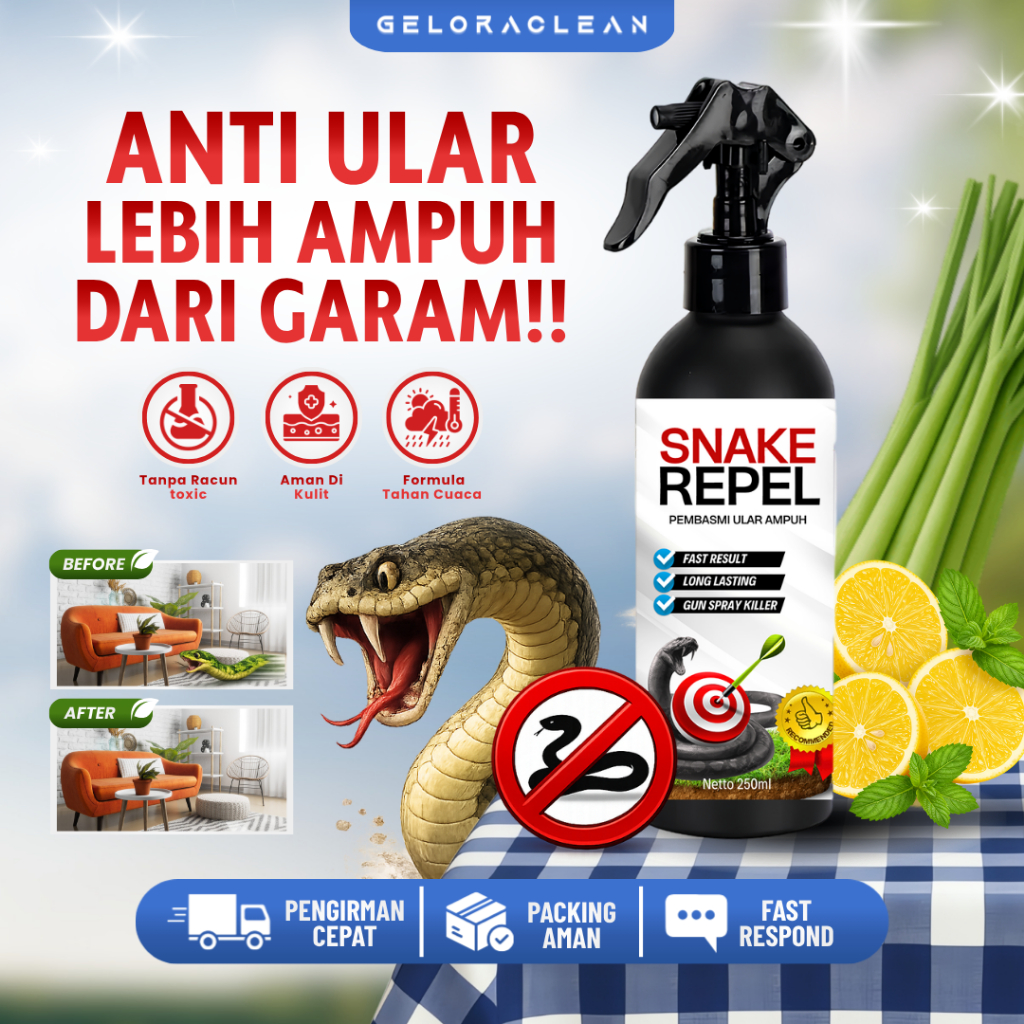 Anti Ular Alami Non Toxic SNAKE REPEL Pengusir Ular Ampuh Aman Tanpa Racun Cairan Penangkal Ular