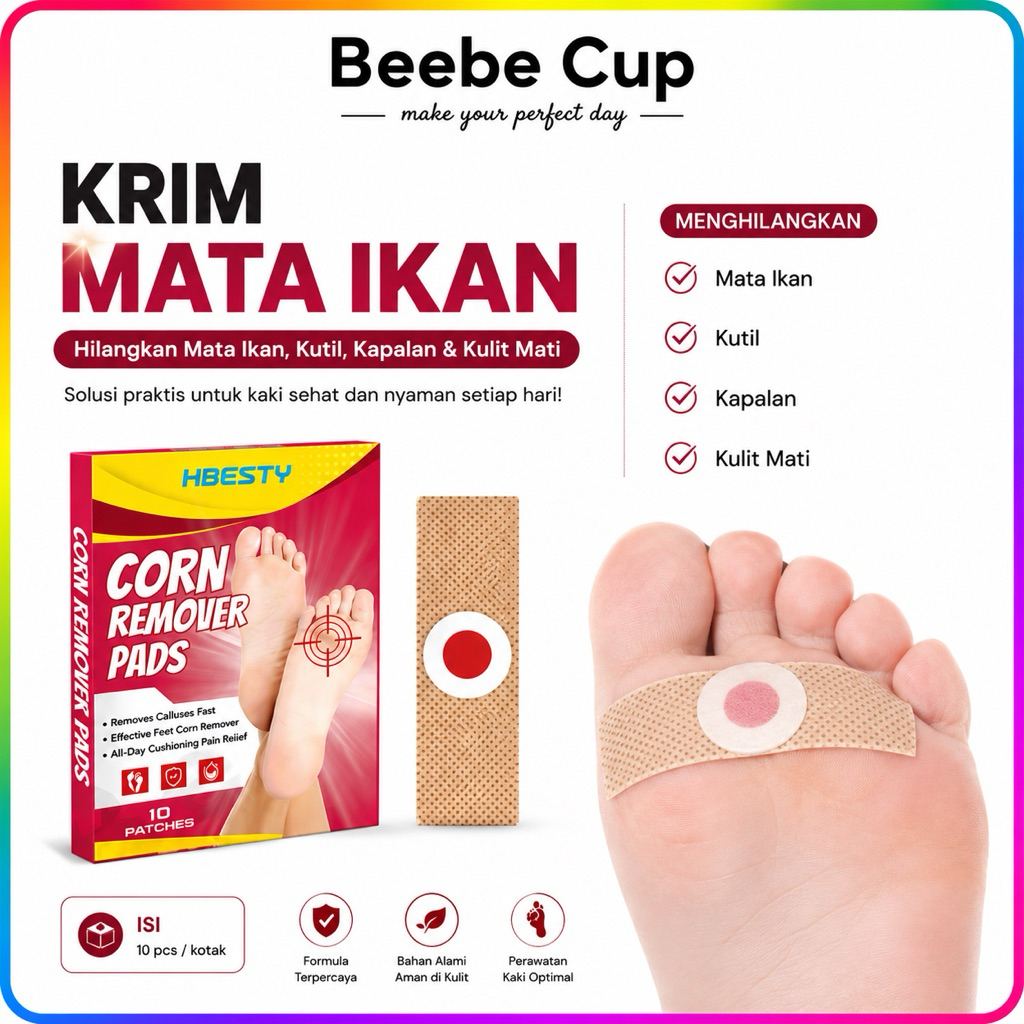Plester Mata Ikan Paling Ampuh Obat Mata Ikan Penghilang Mata Ikan Plester Kutil Dan Mata Ikan Foot 