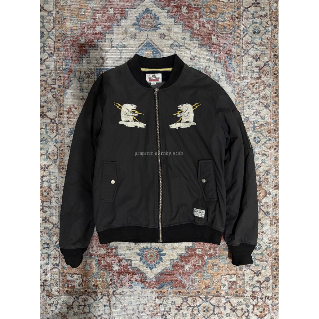 Bomber MA1 Jacket Military Saintpain Alaska Original Souvenir Jacket