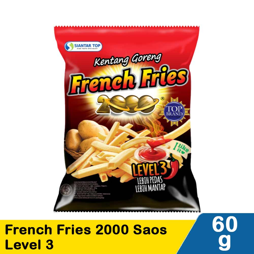 Siantar Top French Fries 2000 Level 3 60gr