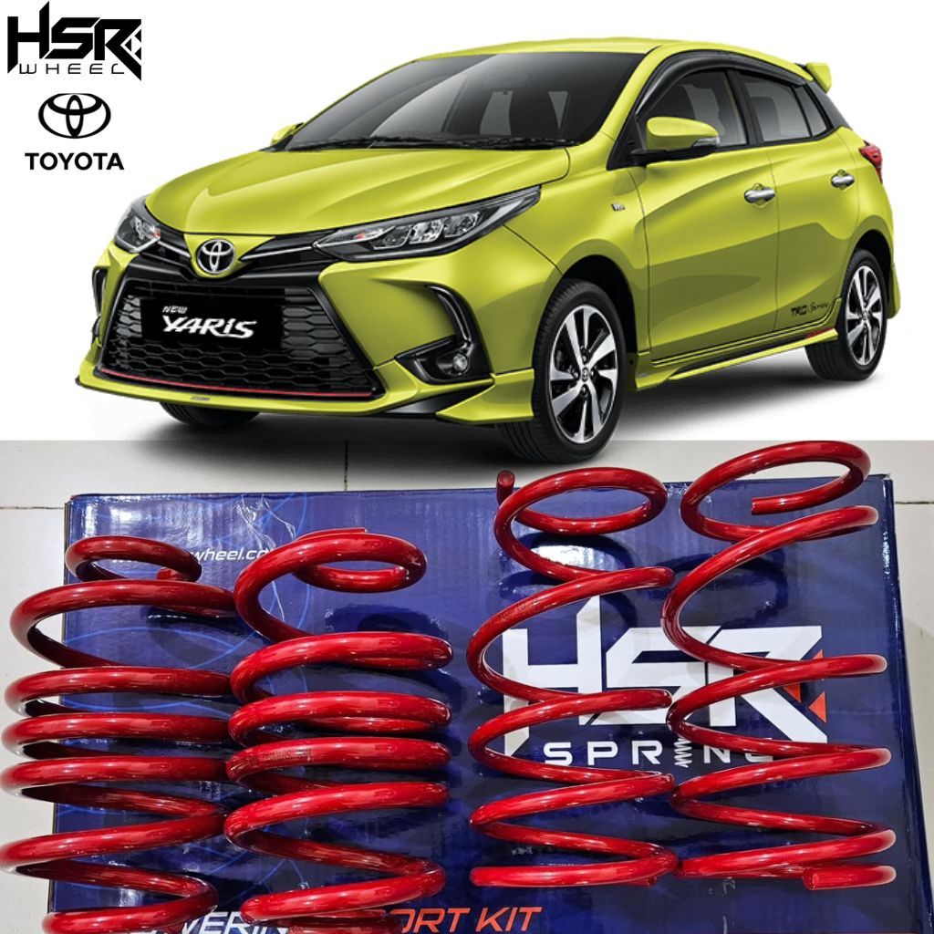 Lowering Kit Hsr Untuk Toyota Yaris Type New Trd Joker Lele Per Model Ceper Empuk Cocok Untuk Harian