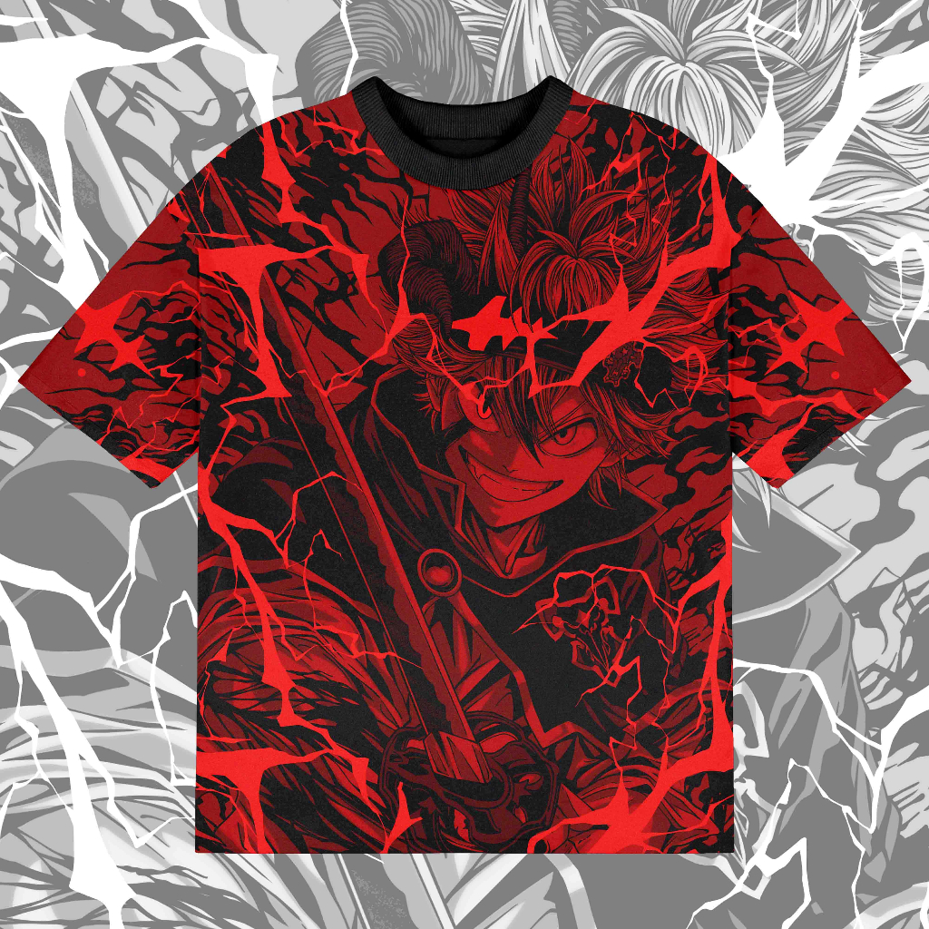 Oath Jersey Anime Oversize Black Clover Asta