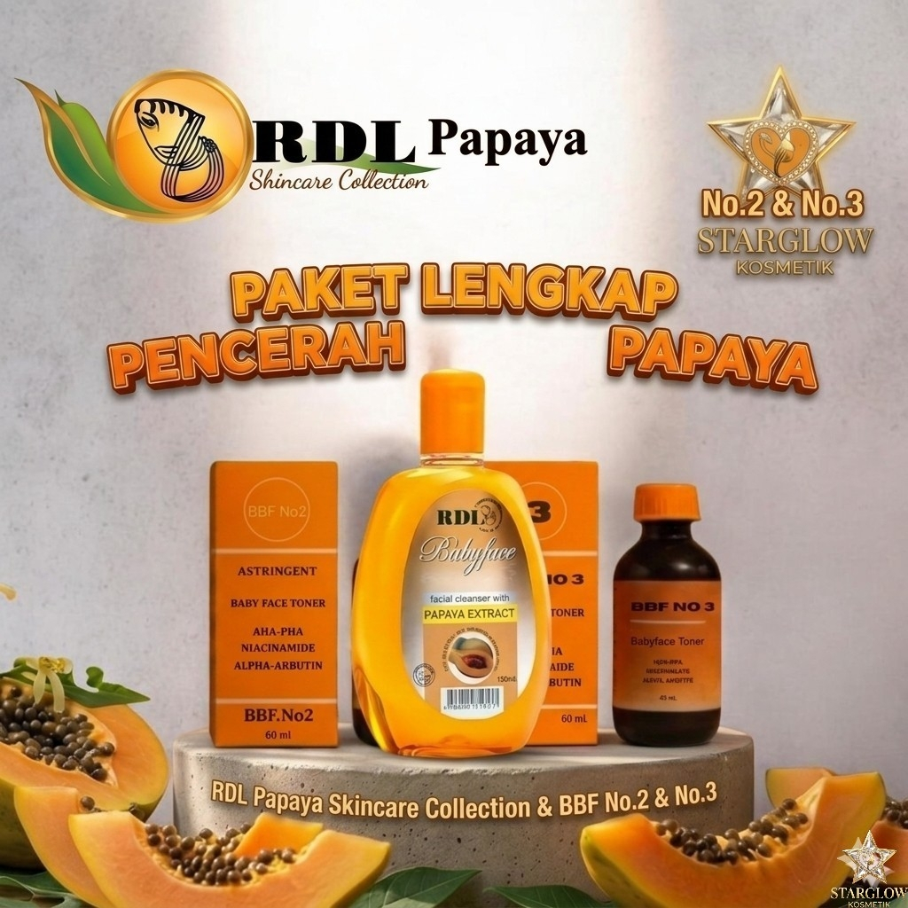RDL Papaya Skincare Cleanse & BBF No.2 & No.3