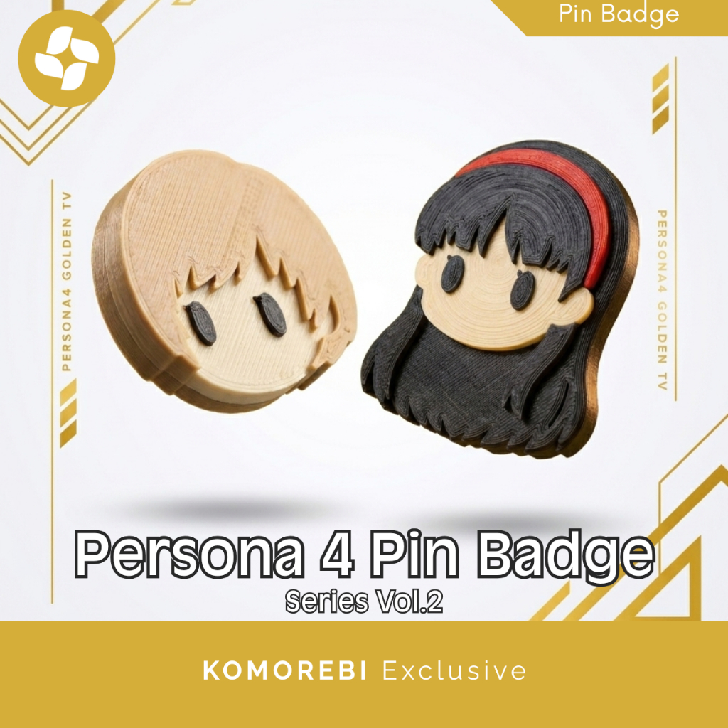 Pin Badge Persona 4 Vol 2 Chie Satonaka Yukiko Amagi Aksesoris Tas Jaket Lucu Anime Merch Komorebi E