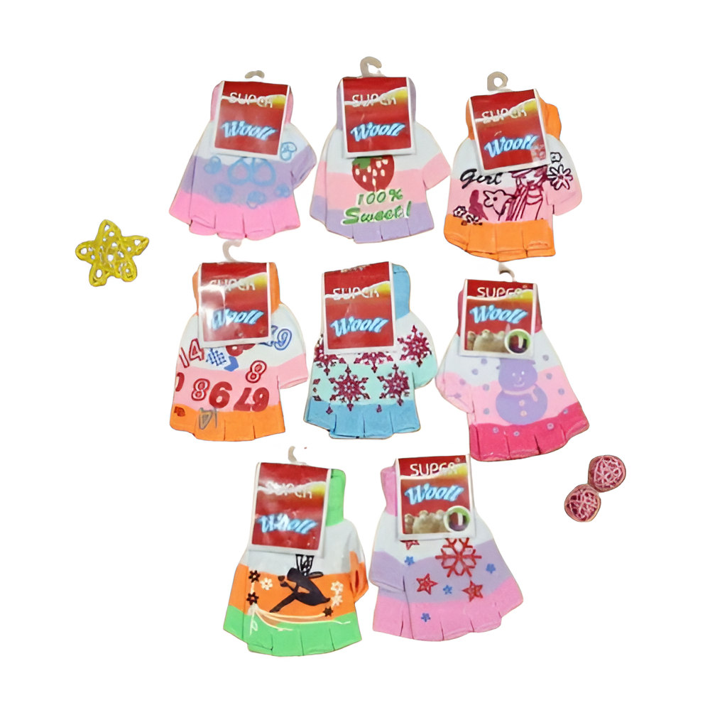 Sarung Tangan Motor Rajut Wanita Motif Lucu | Setengah Jari Pendek Stylish