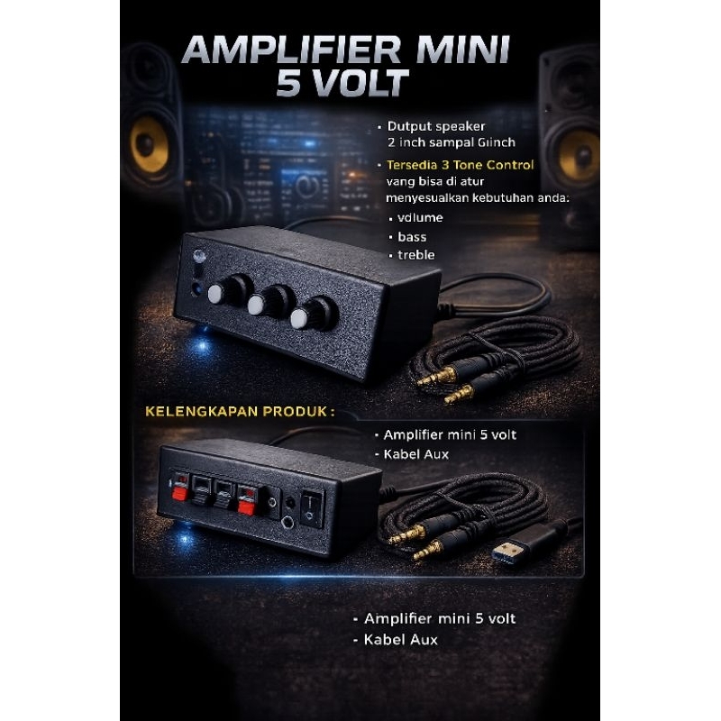 Amplifier mini 5 volt
