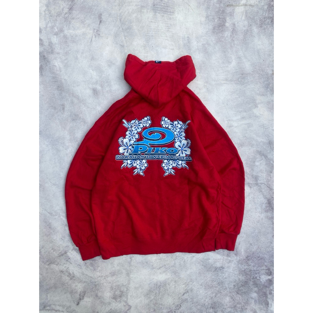 Piko Surf Hawaiian Longboard Wear Zip Hoodie