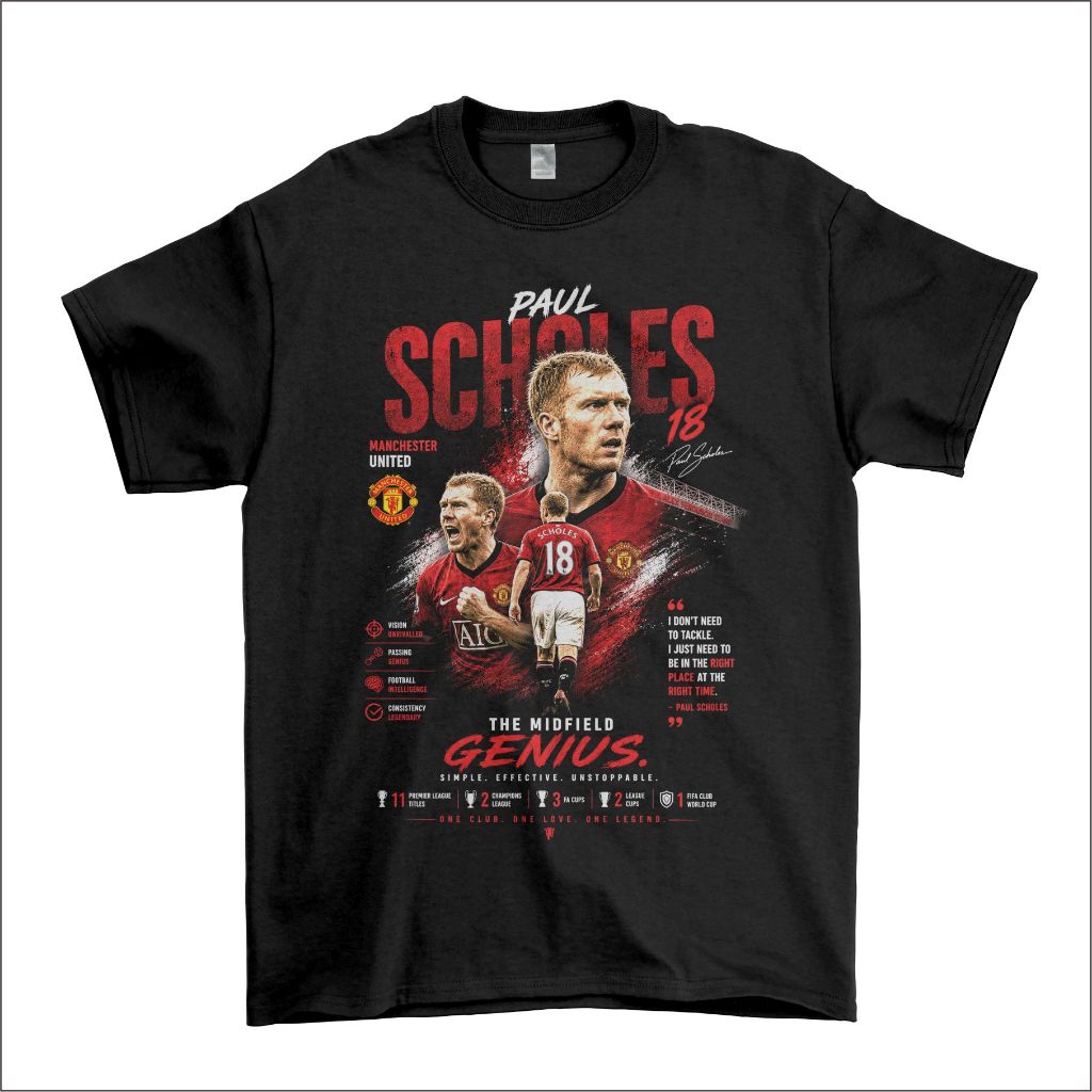Kaos Distro Paul Scholes Mufc Legend