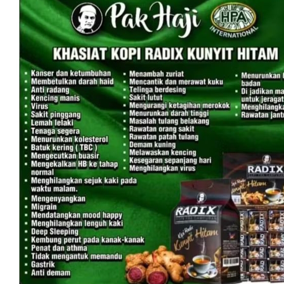 RADIX KUNYIT HITAM