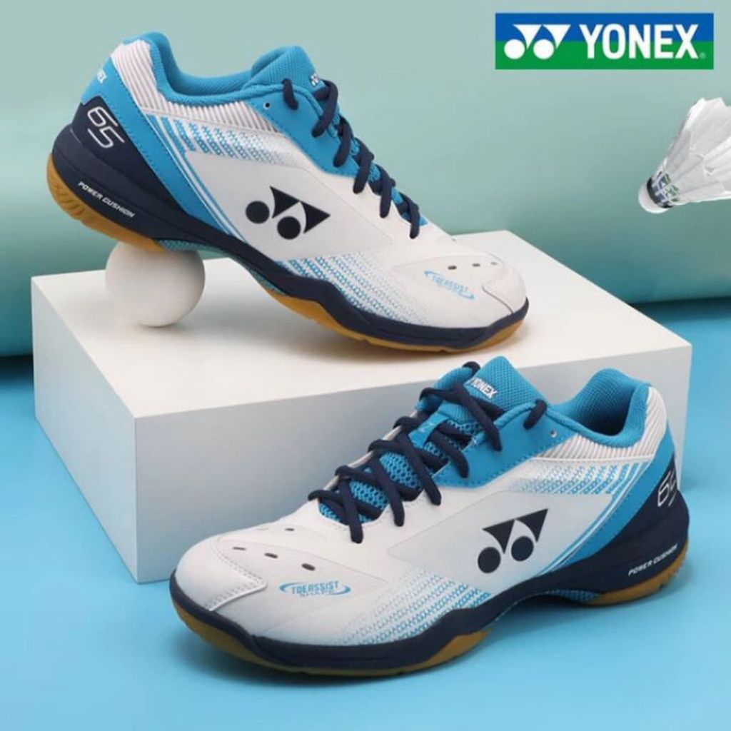 Sepatu Badminton SHB-65 Z3 White/Red/Black/White Olahraga