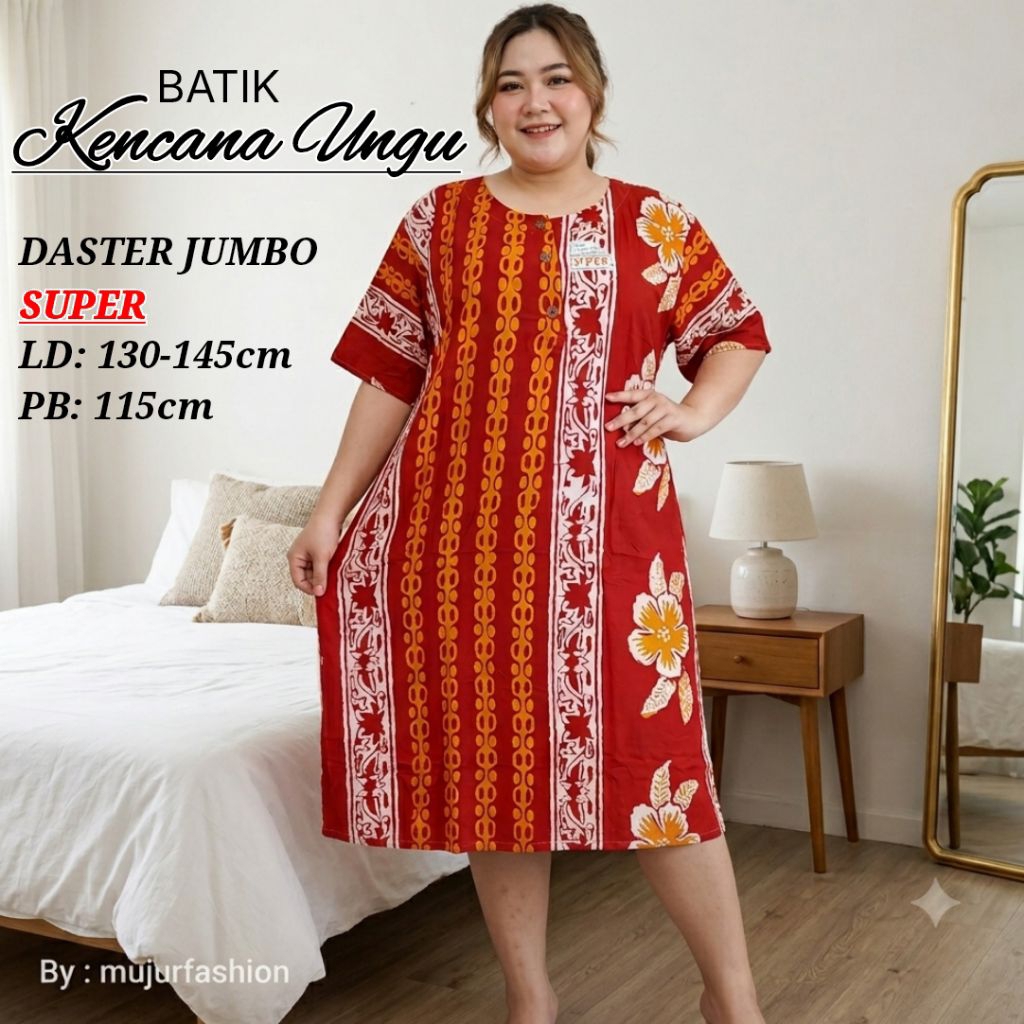 (MJ2)DASTER KENCANA UNGU JUMBO LD130 -145  PB:115 LEBEL HITAM BUSUI