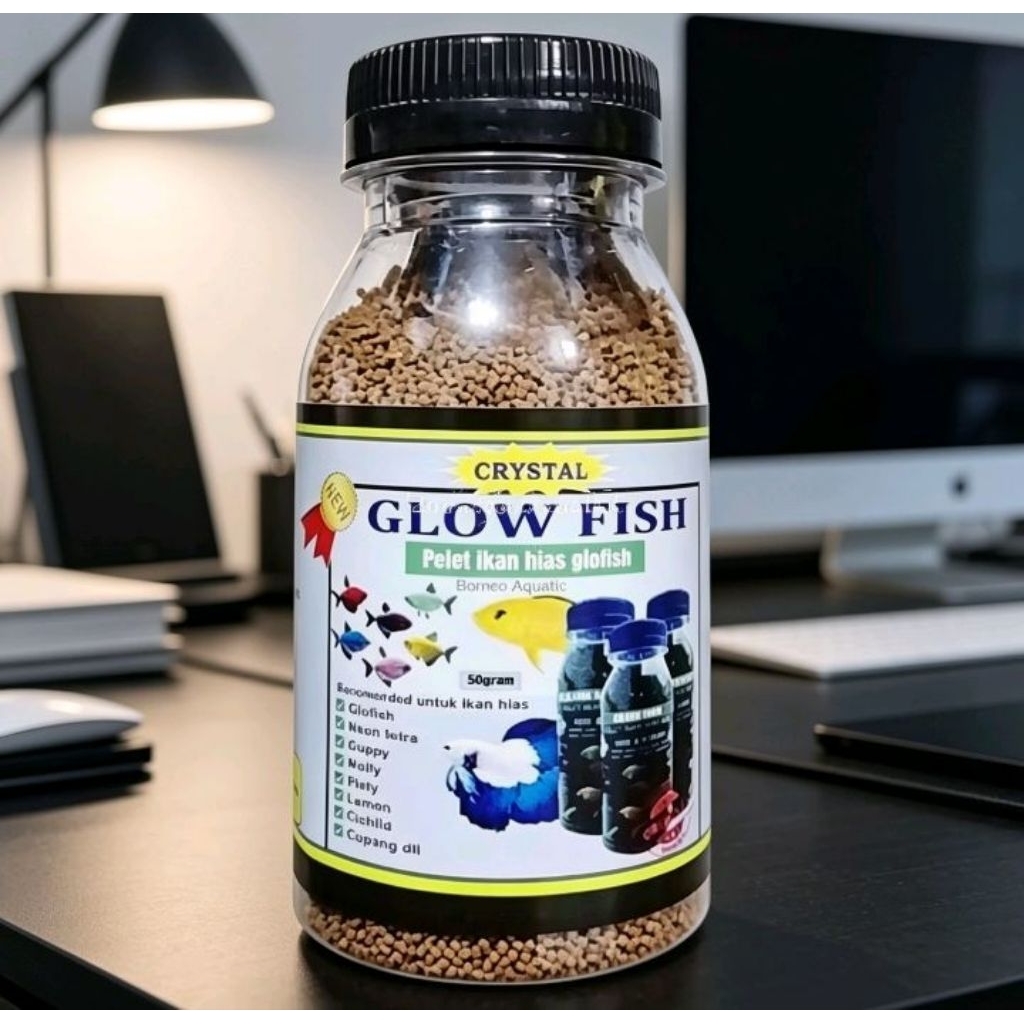 Pelet Ikan Glowfish, Cupang, Neon, Guppy, dll