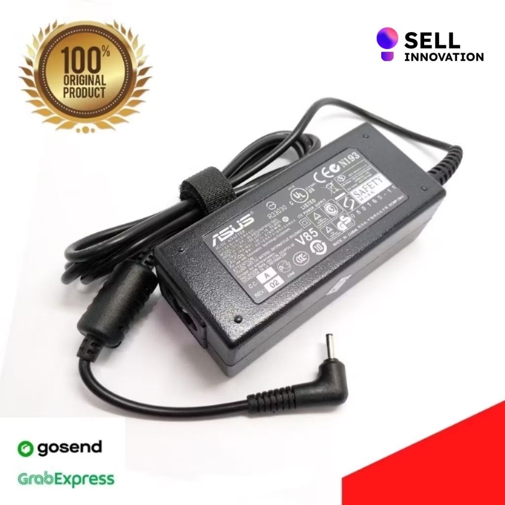 Charger Adaptor Original Asus EeePC 1225 1225B 1225C Eee PC 1215pe 1215t 1215 1215b 1215n 1215p 1215