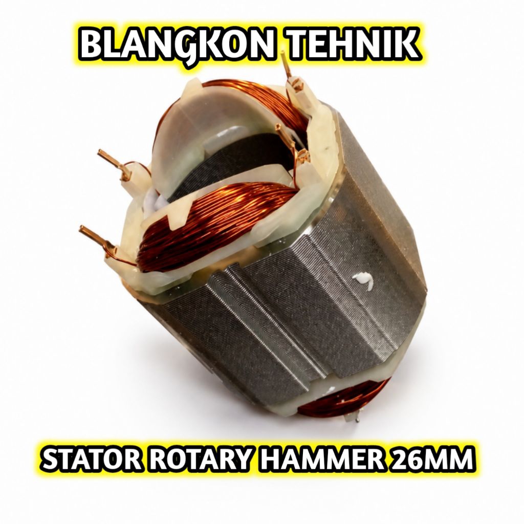 STATOR BANTALAN ROTARY HAMMER H&L HL2-26DRE STATOR MESIN BOBOK 26MM H&L HL 2-26DRE
