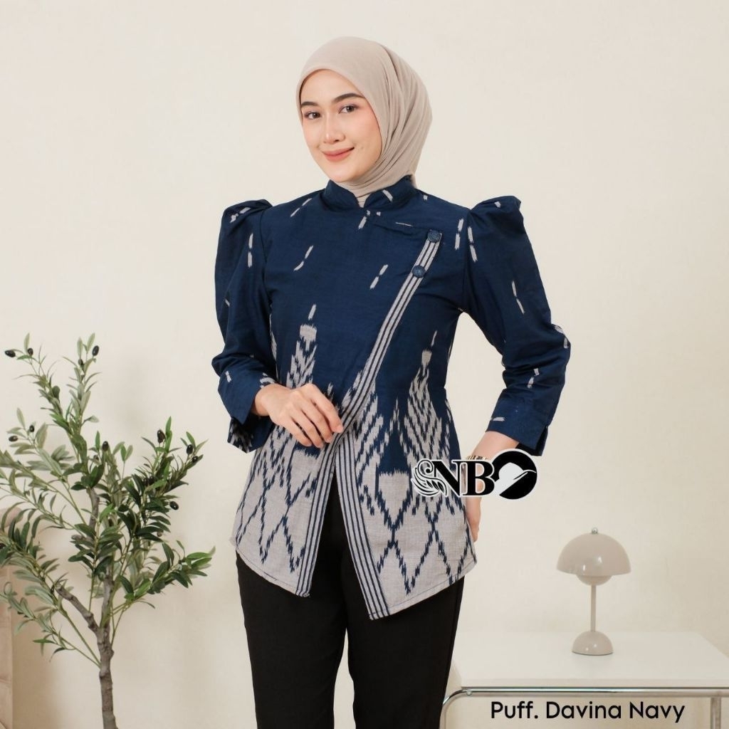 blus batik modern, blus batik lengan panjang
