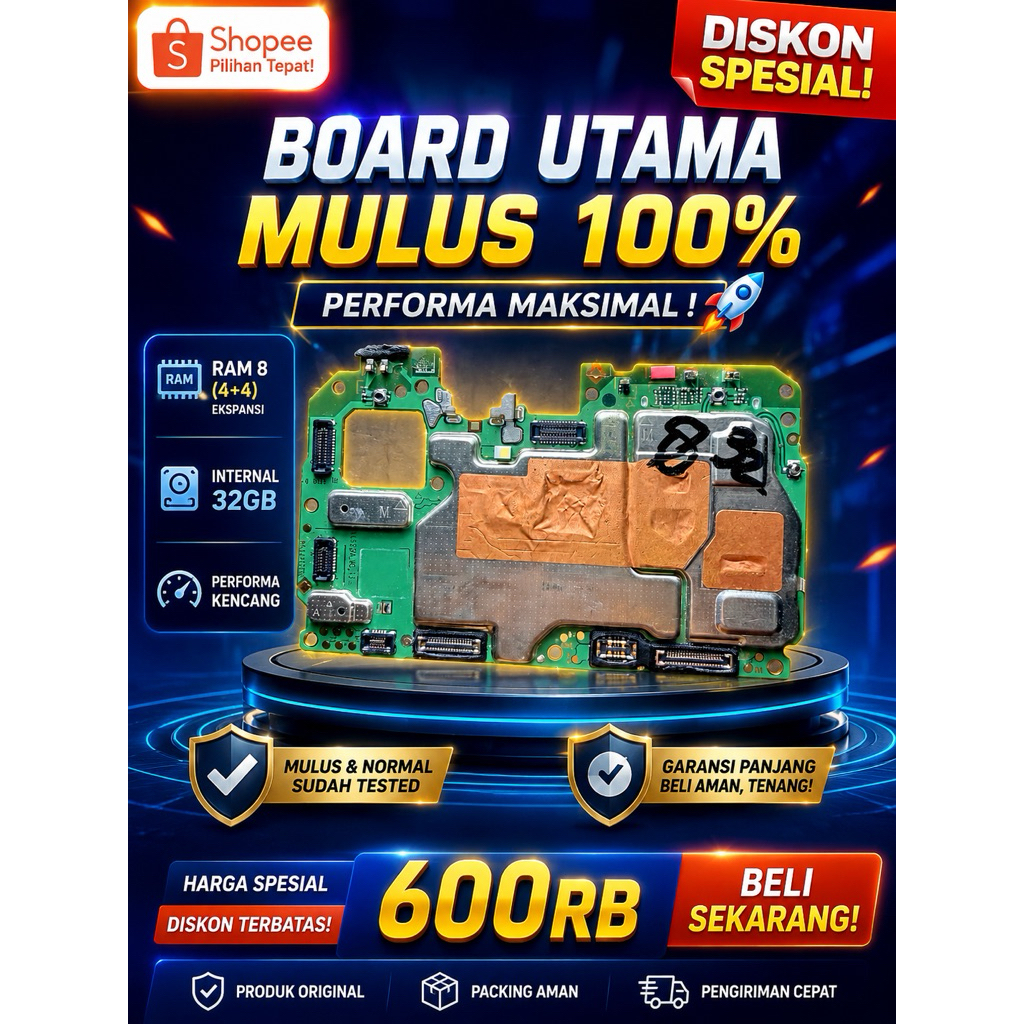 MESIN VIVO Y16 NORMAL BERGARANSI TESTED