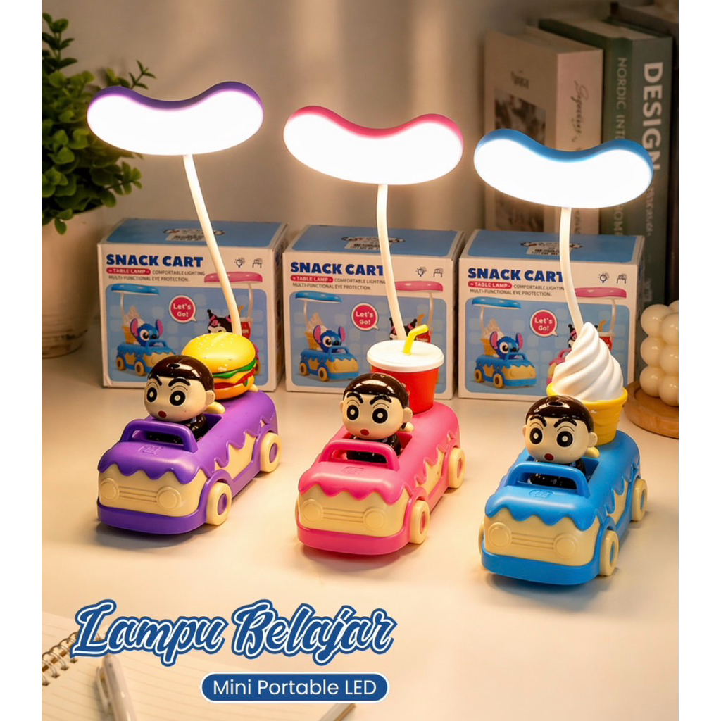 LAMPU MEJA DAN RAUTAN CRAYON SHINCHAN