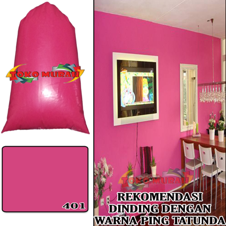 Cat Tembok Kiloan Warna Pink Fanta 1kg / Cat Tembok 1Kg / Cat Tembok Kiloan