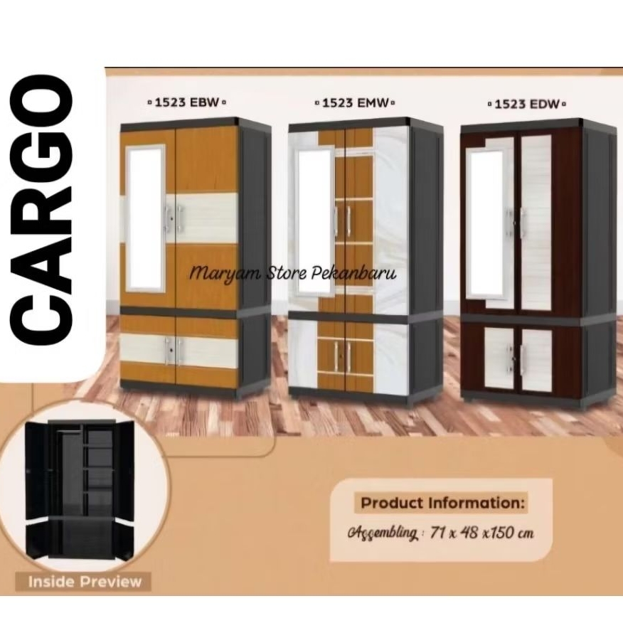 (COD) Lemari plastik jumbo Lemari jumbo naiba