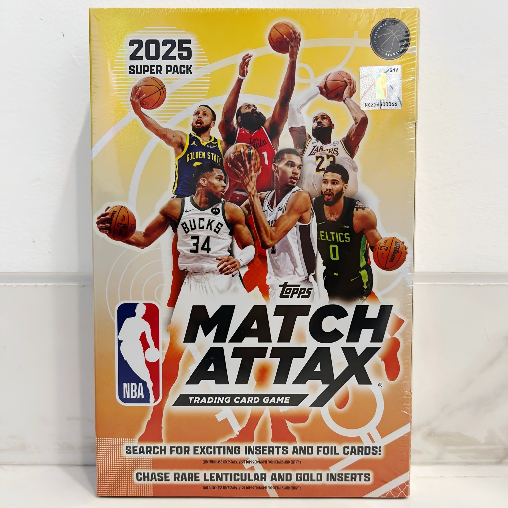Kartu Basket Topps Match Attax Super Box - NBA Basketball 2025/26 Season ( Segel / Sealed ) - Tradin