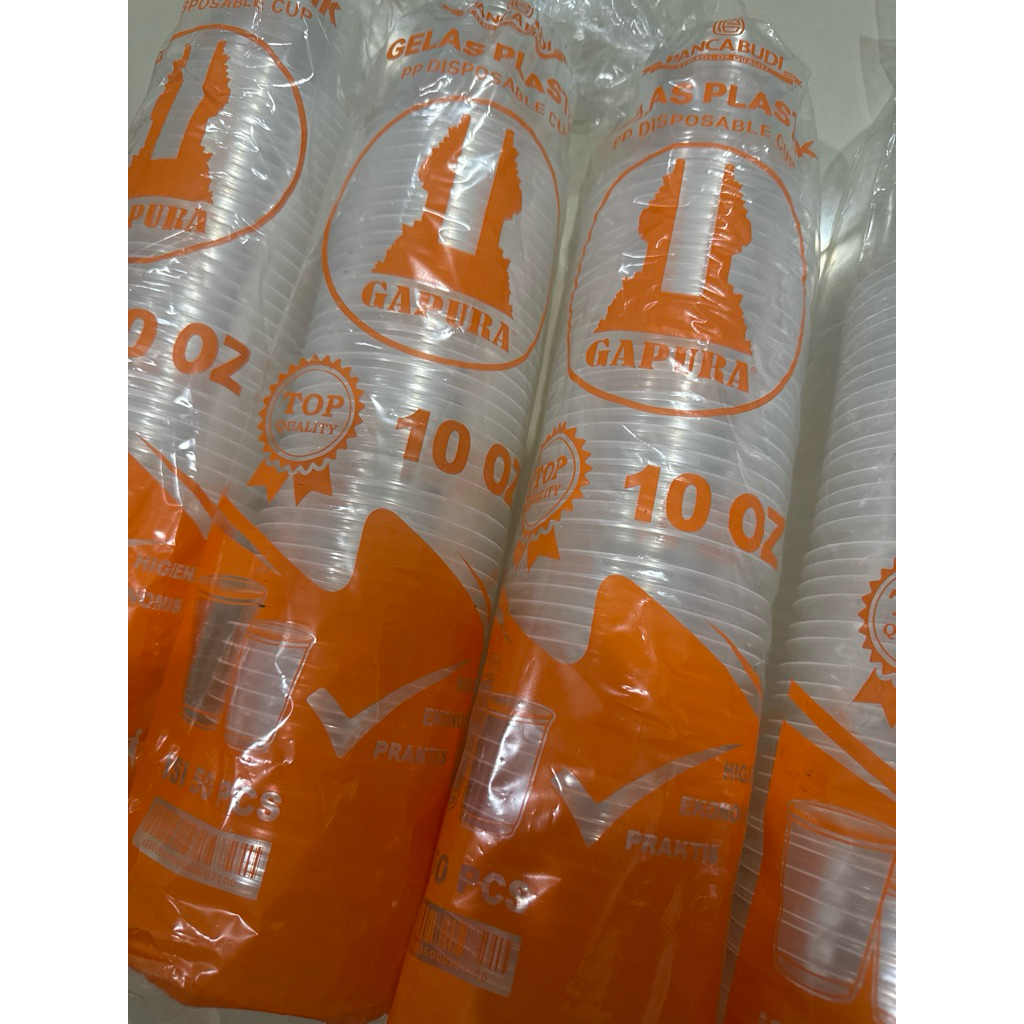 Gelas plastik 10oz