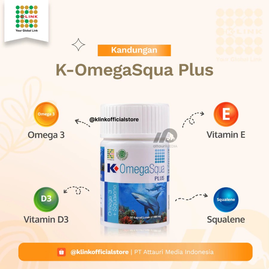 Omega Squa K link - Omega Squa Plus Original - Minyak Ikan Omega Squa K link