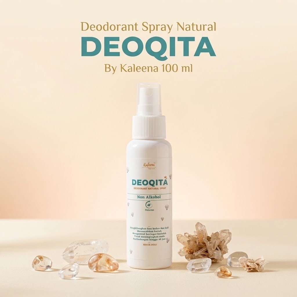 DEOQITA Deodorant Spray Tawas Untuk Ketiak 100ML DEO SPRAY ORIGINAL Atasi Bau Badan Keringat Berlebi