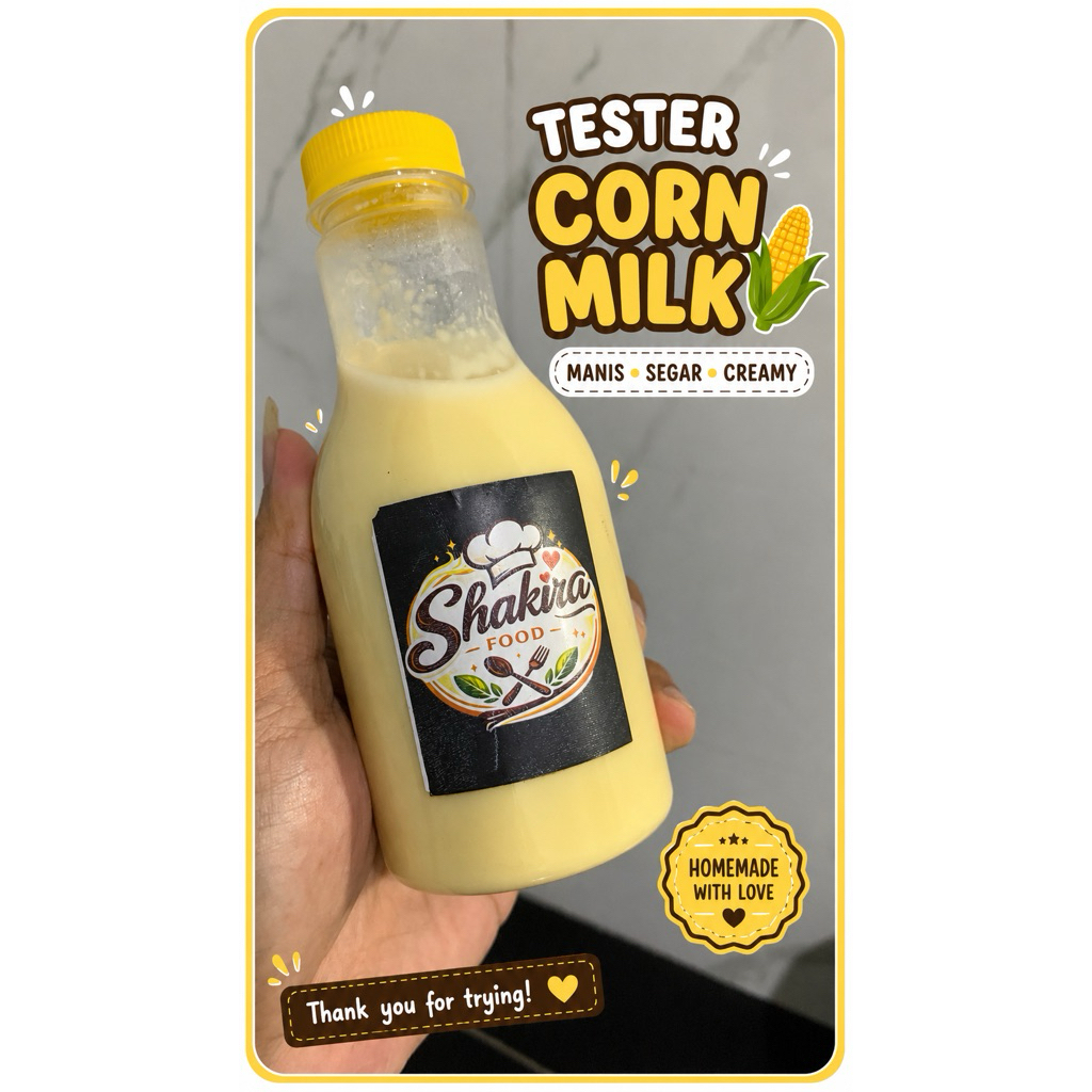 Cornmilk Minuman Dalam Botol 220ml Susu Jagung Tester