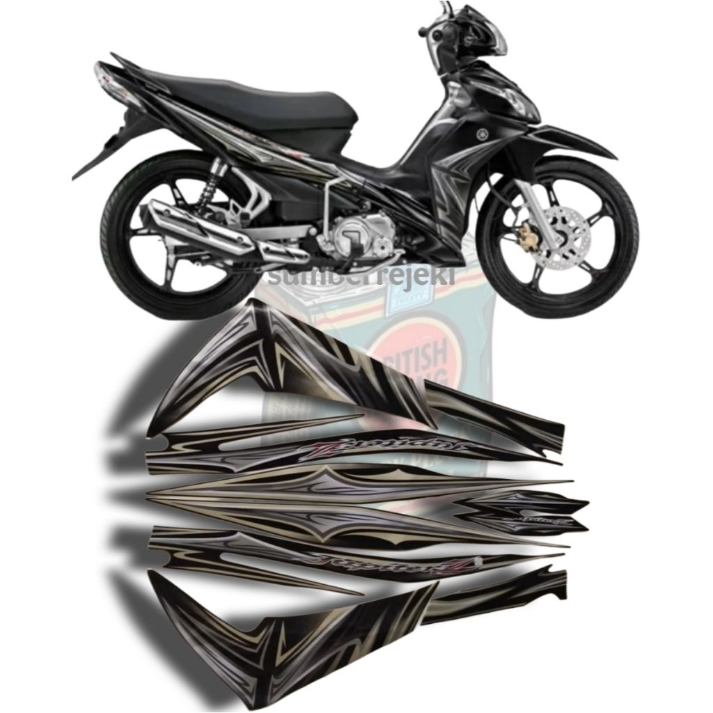 STIKER STRIPING JUPITER Z ROBOT 2011 WARNA GOLD