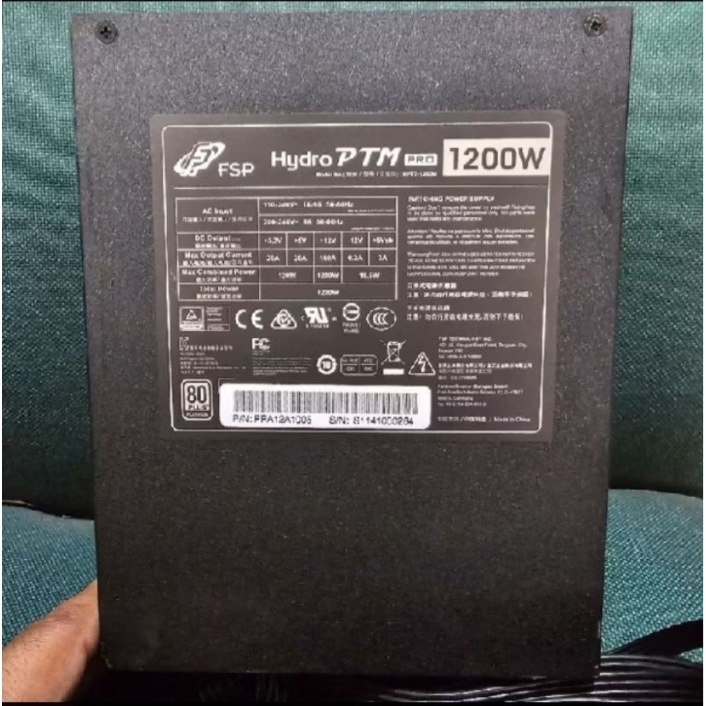 PSU FSP HYDRO PTM PRO 1200W 80 PLUS PLATINUM MURAH MERIAH BOSSKUU
