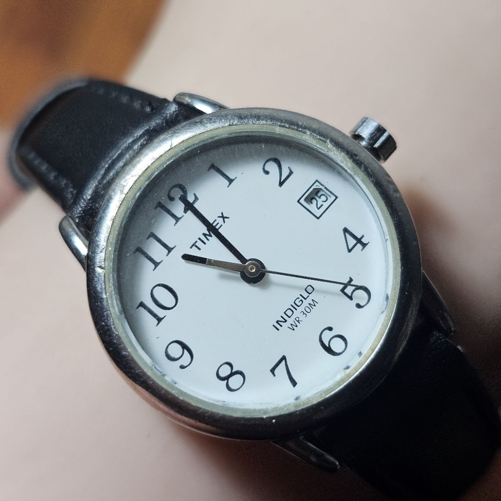 Jam Timex Indiglo U8 Silver Ladies Bekas