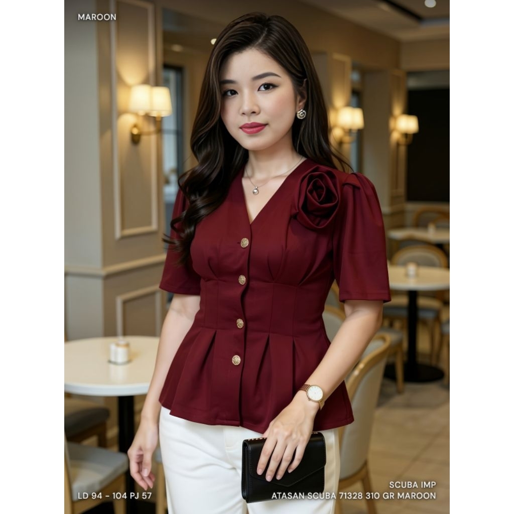 KEMEJA BLUS ATASAN SCUBA 71328 BANGKOK